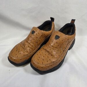 Ariat Tan Textured Slip-On Loafers